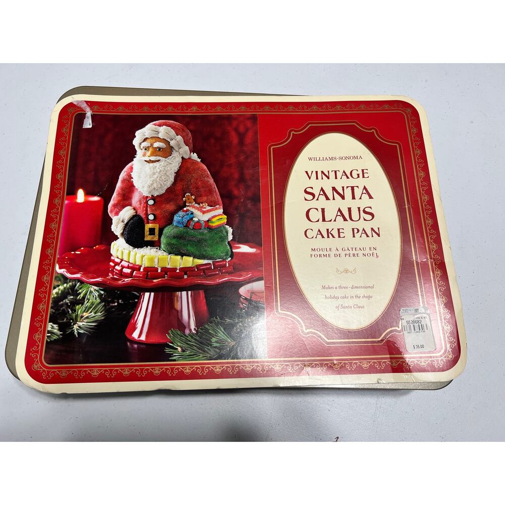 NIP WIlliams-Sonoma Vintage Santa Claus Cake Pan